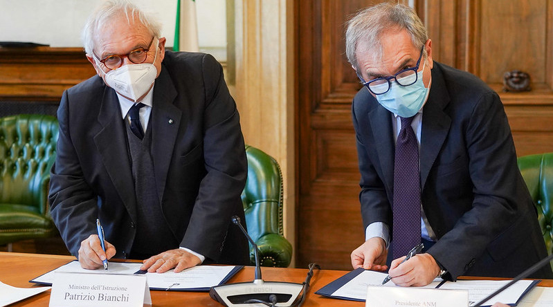 Foto protocollo intesa Ministero Anm    