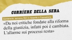 «Da noi critiche fondate alla riforma della giustizia, infatti poi è cambiata. L'allarme sui processi resta» - 