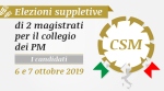 Candidati elezioni suppletive CSM - 