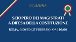 Sciopero dei magistrati italiani a difesa della Costituzione - 