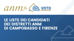 Le liste candidati alle elezioni dei distretti ANM di Campobasso e Firenze - 