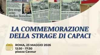 ANM commemora la strage di Capaci il 23 maggio a Roma